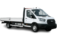 Van Hire North Shields - White Ford Transit Dropside Van - Van hire North shields