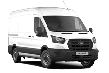 Van Hire North Shields - White Ford Transit Medium Wheel Base - Van hire North shields